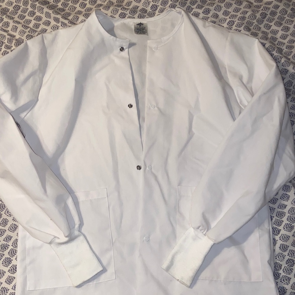 White lab coat.